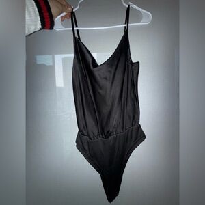 Black Spaghetti Strap Bodysuit Black brand new